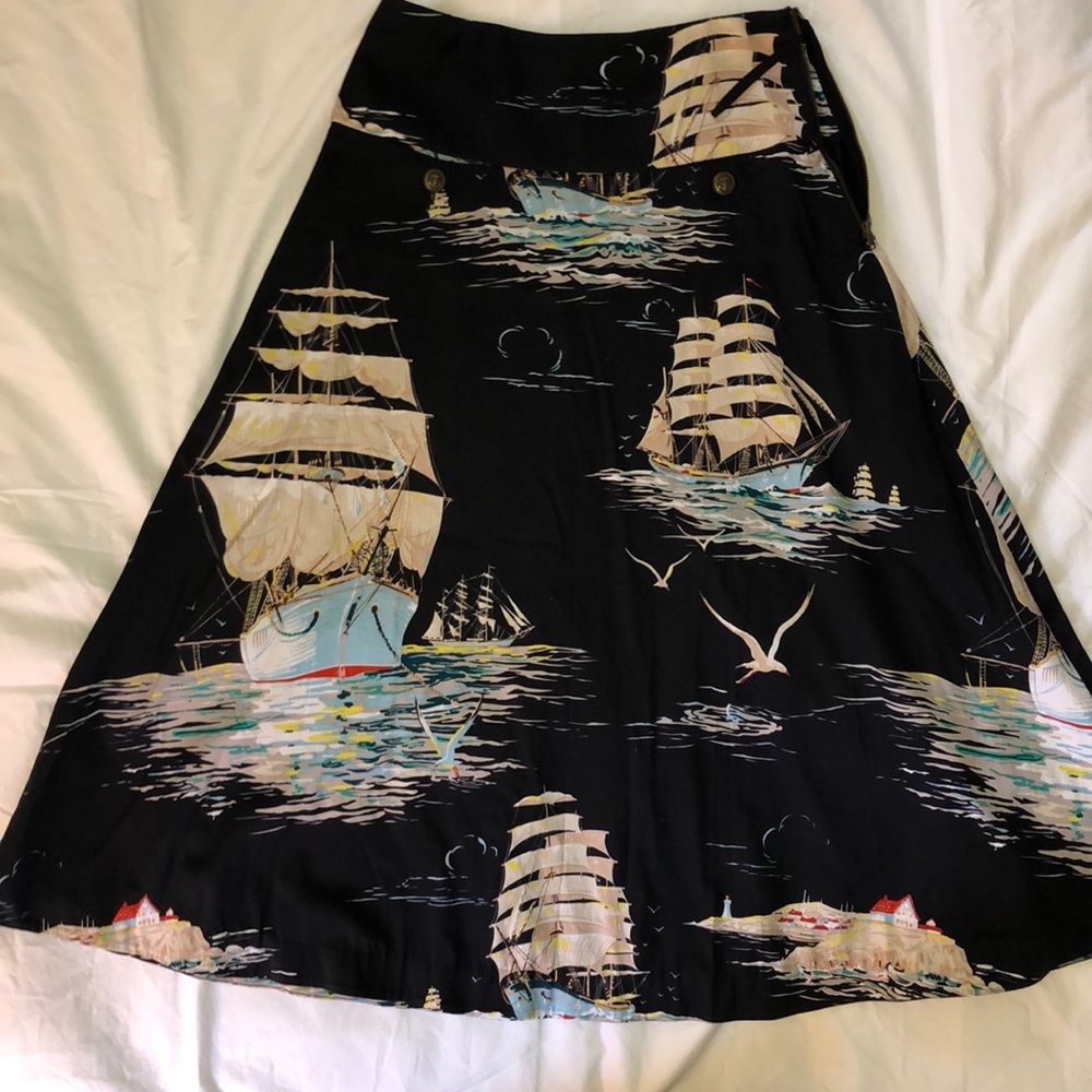 Anthropologie leifnotes Sz 0 midi skirt